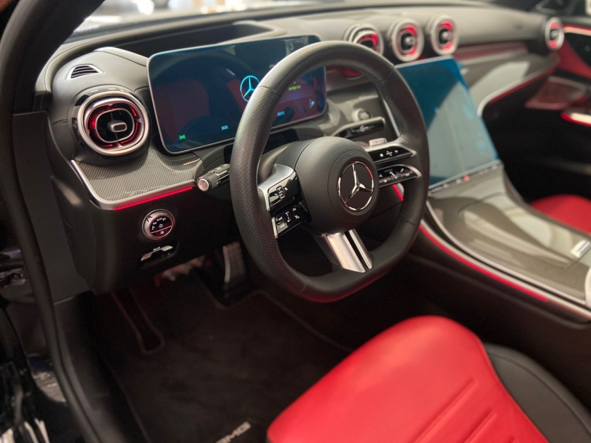 mercedes-benz c 300 2.0 eq boost hibrido amg line 9g-tronic gasolina 5p automatico 2023