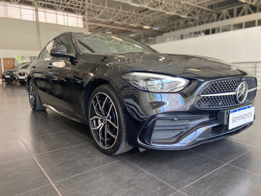 mercedes-benz c 300 2.0 eq boost hibrido amg line 9g-tronic gasolina 5p automatico 2023