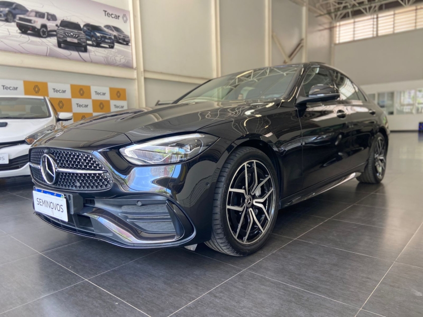 mercedes-benz c 300 2.0 eq boost hibrido amg line 9g-tronic gasolina 5p automatico 2023