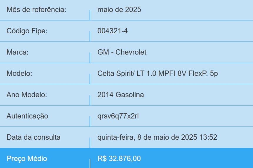 chevrolet celta 1.0 mpfi lt 8v flex 4p manual 2014