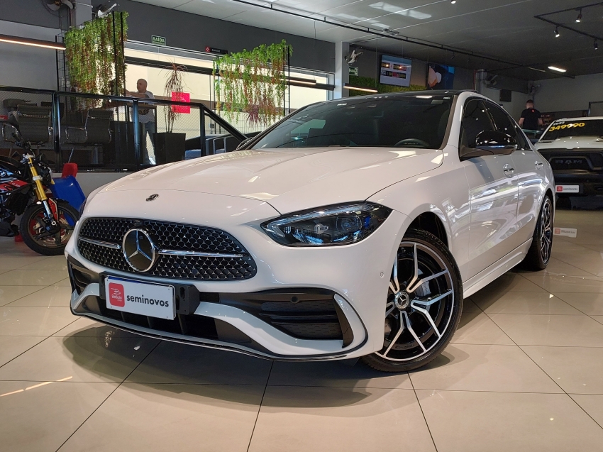 mercedes-benz c 300 2.0 eq boost hibrido amg line 9g-tronic 4p automatico 2024