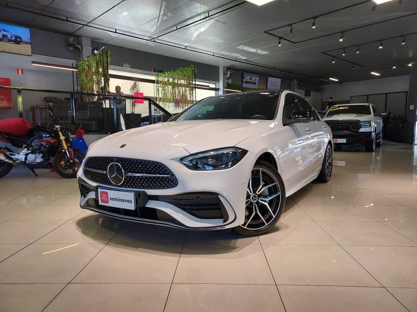 mercedes-benz c 300 2.0 eq boost hibrido amg line 9g-tronic 4p automatico 2024