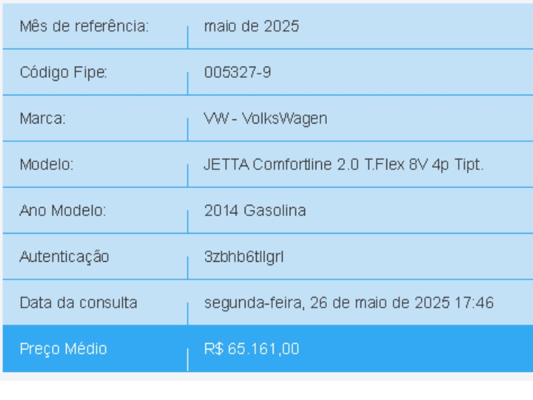 volkswagen jetta 2.0 comfortline flex 4p tiptronic gasolina automatico 2014