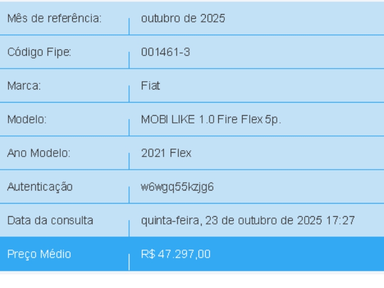 fiat mobi 1.0 evo flex like. manual 4p 20211 fiat mobi 1.0 evo flex like. manual 4p 20211