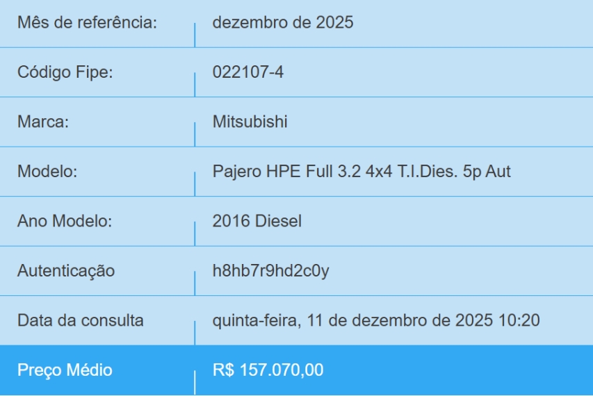 mitsubishi pajero full 3.2 hpe 4x4 16v turbo intercooler diesel 4p automatico 20161