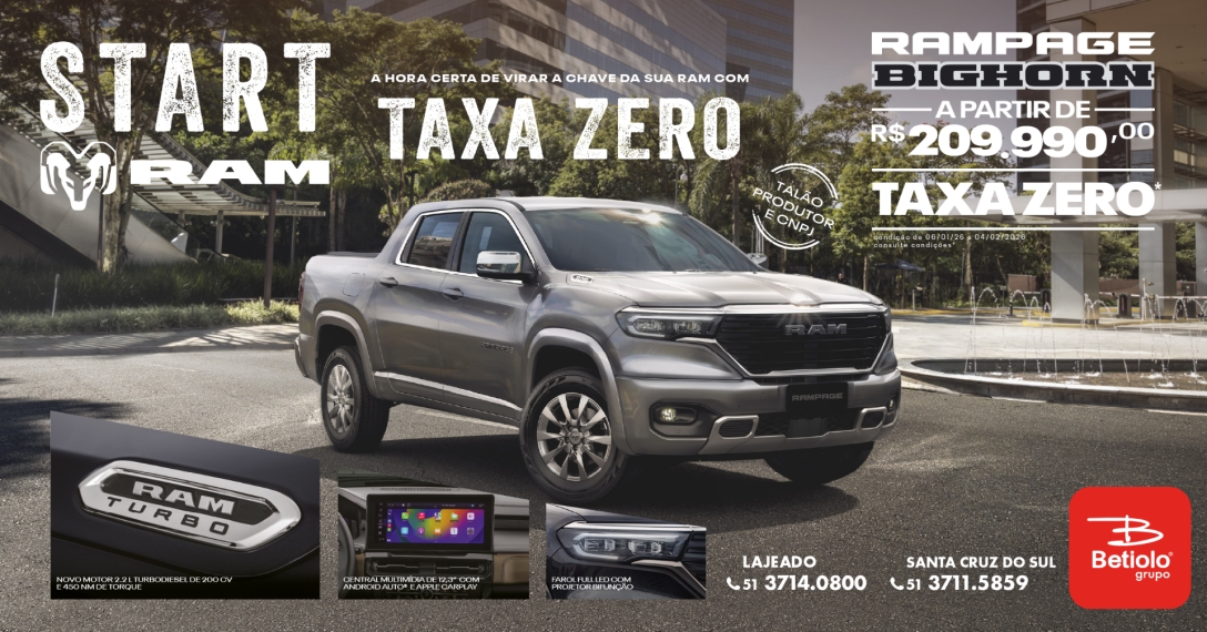 ram rampage 2.2 turbo diesel big horn 4x4 automatico 4p 2026