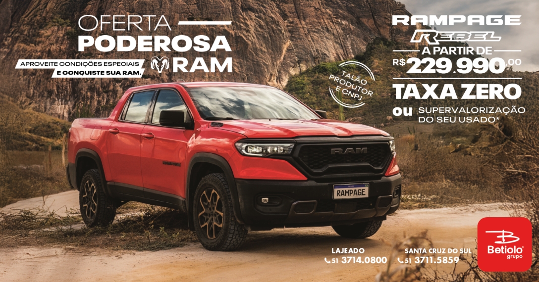 ram rampage 2.2 turbo diesel rebel 4x4 automatico 4p 2026