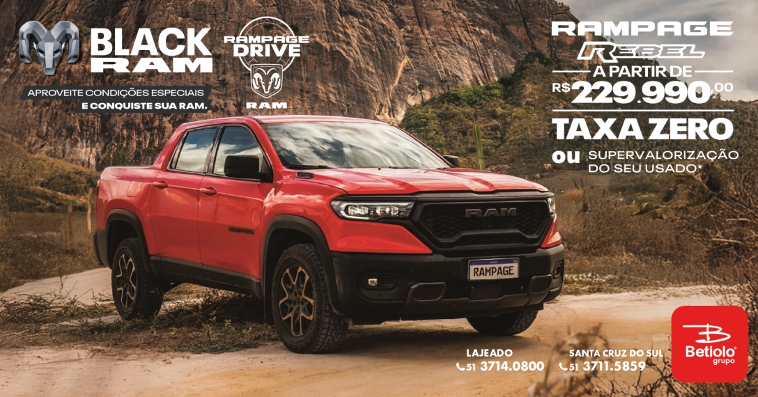 ram rampage 2.2 turbo diesel rebel 4x4 automatico 4p 2026