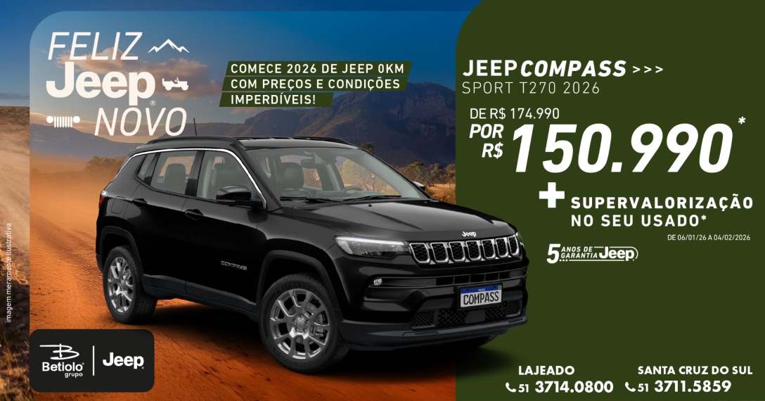 jeep compass 1.3 t270 turbo flex sport at6 gasolina 4p automatico 2026