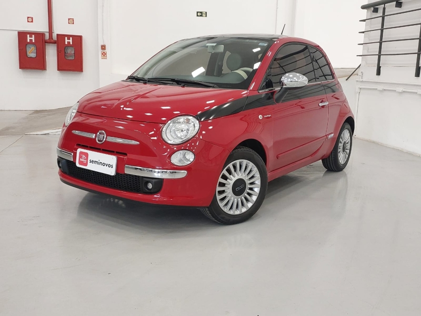 fiat 500 1.4 lounge 16v gasolina 2p automatizado automatico 2010