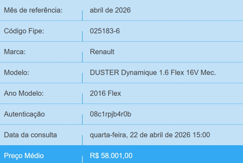 renault duster 1.6 dynamique 4x2 16v flex 4p manual 20161
