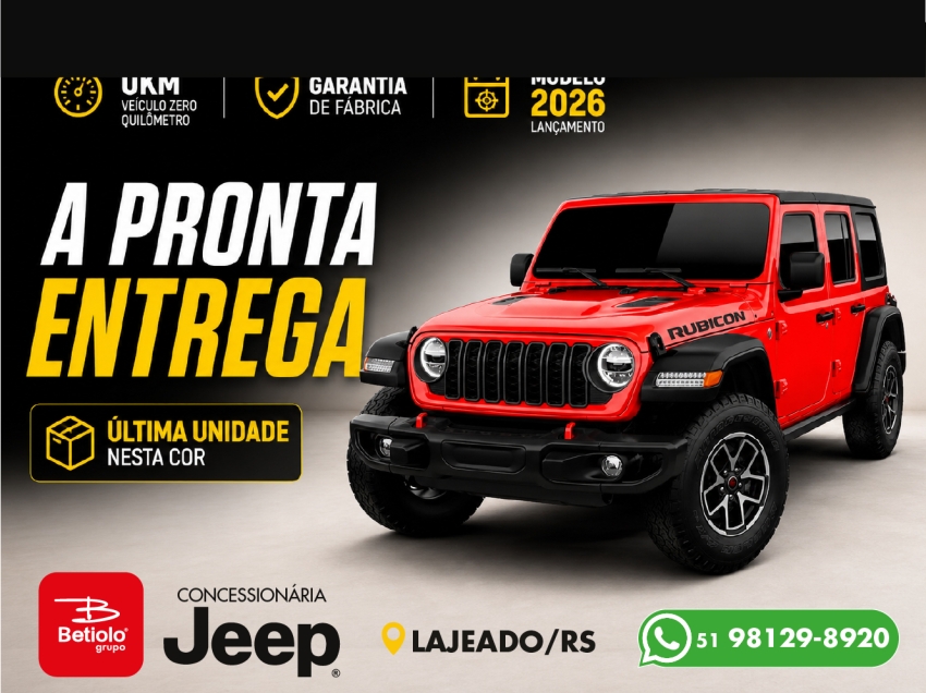 jeep wrangler 2.0 turbo gasolina rubicon 4p 4x4 at8 automatico 2026