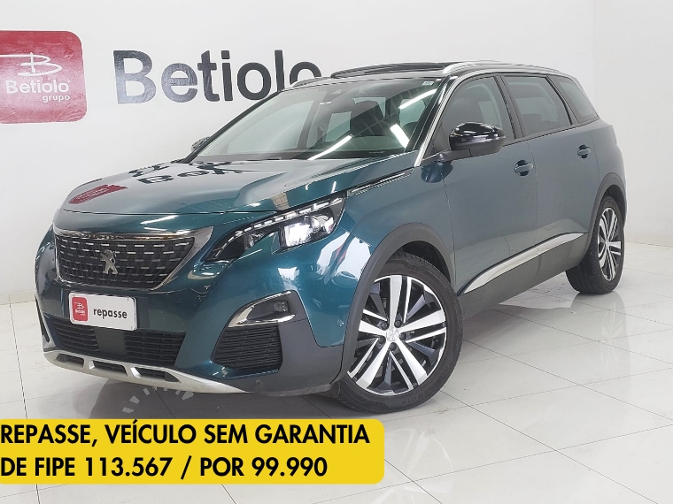 peugeot 5008 1.6 griffe pack thp 16v gasolina 4p automatico 2019