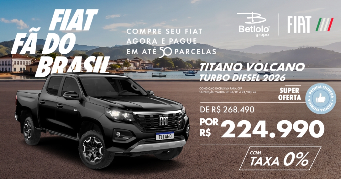 fiat titano 2.2 turbo diesel volcano 4x4 at8 4p automatico 2026