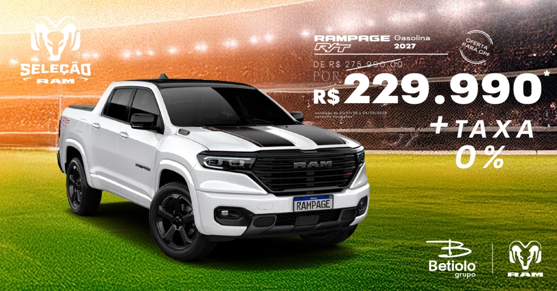 ram rampage 2.0 turbo flex r/t 4x4 automatico gasolina 4p 20270