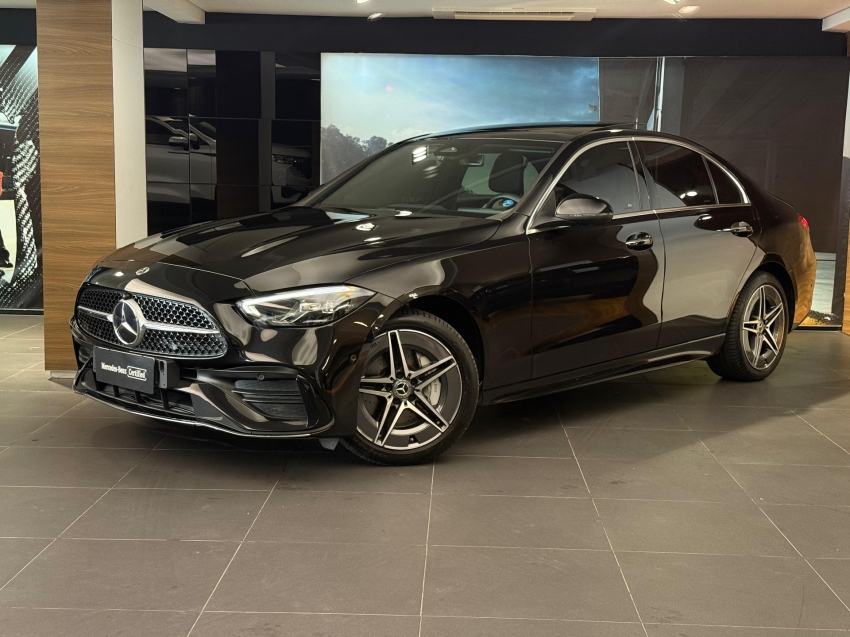 mercedes-benz c 200 1.5 eq boost hibrido amg line 9g-tronic 4p automatico 2024