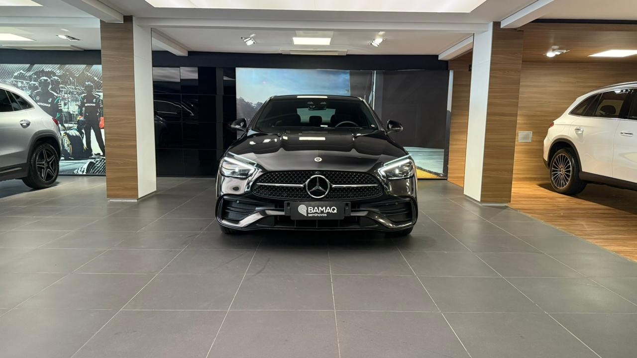 mercedes-benz c 300 2.0 eq boost hibrido amg line 9g-tronic 4p automatico 2024