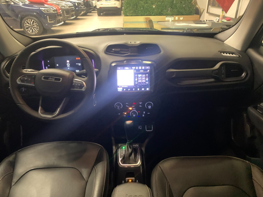 jeep renegade jipe automatico modelo longitude turbo t270 motor 1.3 super novo azul jazz revisado6