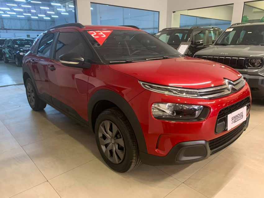 citroen cactus live automatico motor 1.6 flex c4 ano 2023 vermelho revisado novo demais4