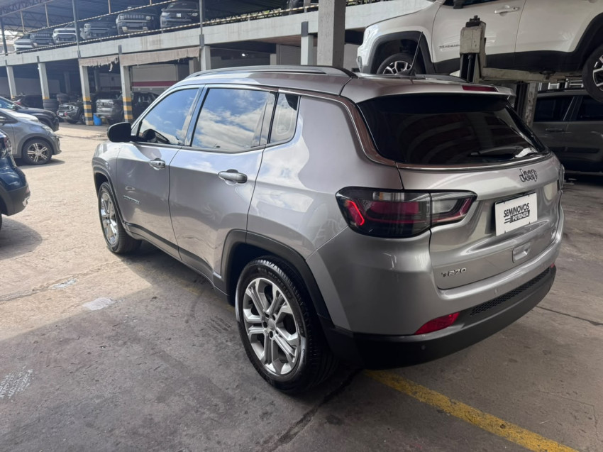 JEEP COMPASS 1.3 T270 TURBO FLEX LONGITUDE AT6 22/22 SEMINOVO5