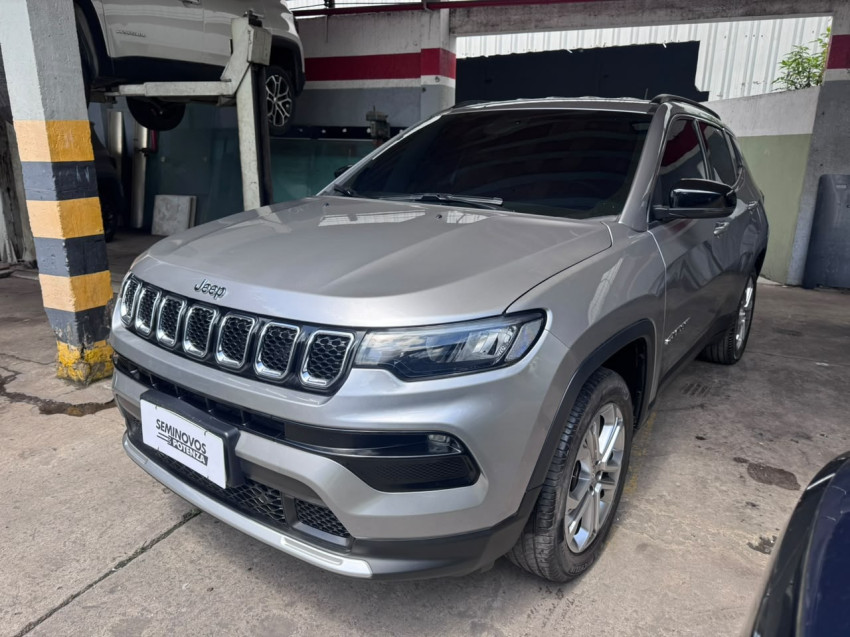JEEP COMPASS 1.3 T270 TURBO FLEX LONGITUDE AT6 22/22 SEMINOVO2