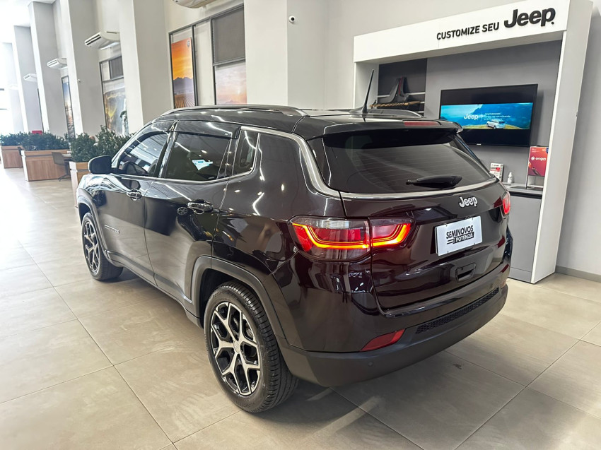 jeep compass 1.3 t270 turbo flex longitude at6 24/25 seminovo5