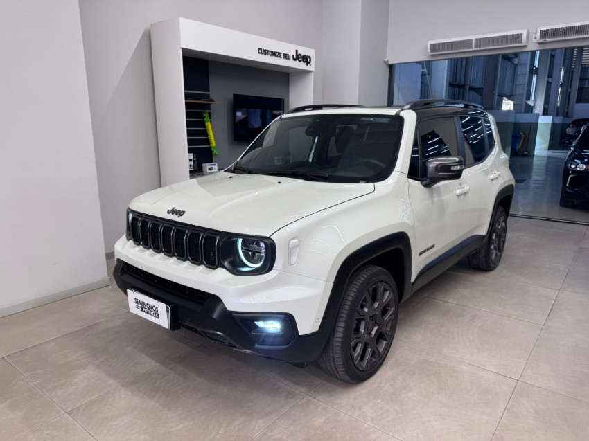 jeep renegade s turbo 4x4 flex automatico com teto solar t270 baixa km de garagem muito novo0
