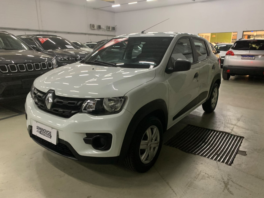 renault kwid modelo zen motor 1.0 4 portas hatch mini suv0