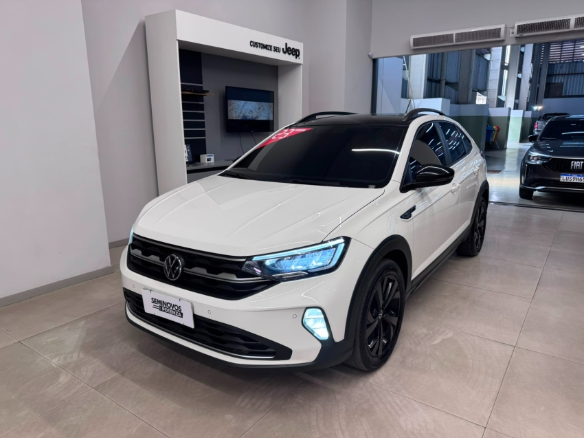 volkswagen nivus vw turbo automatico flex super novo painel digital modelo highline0