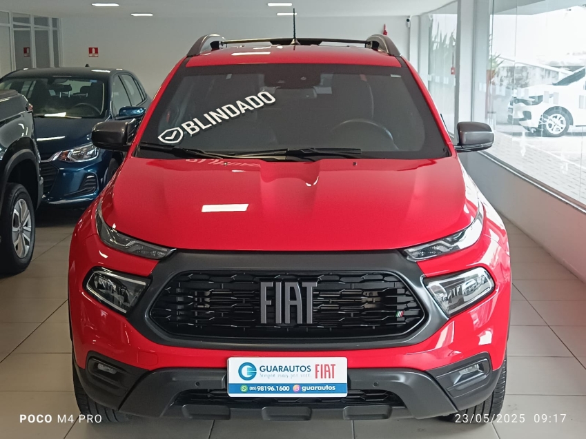 fiat toro ultra vermelha at9 4x4 blindado. fiat toro ultra vermelha at9 4x4 blindado.