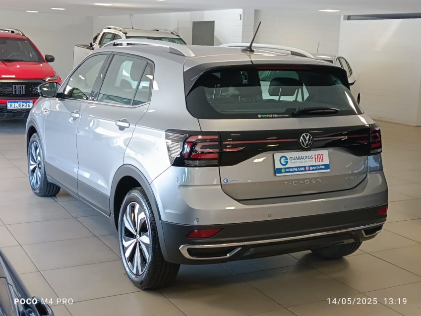 vw/t-cross highline prata tsi
