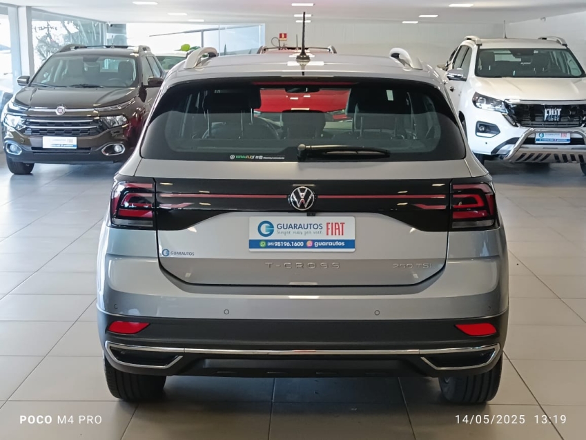 vw/t-cross highline prata tsi