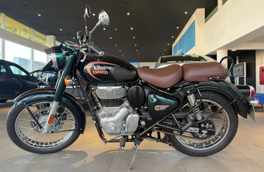 royal enfield classic 350 halcyon green gasolina manual 2024