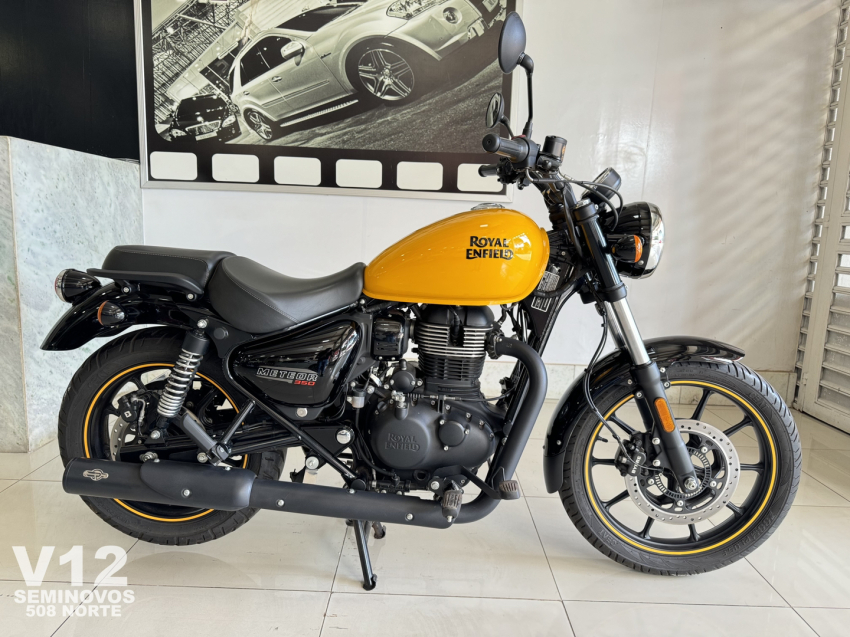 royal enfield meteor 350 fireball yellow gasolina manual 2023