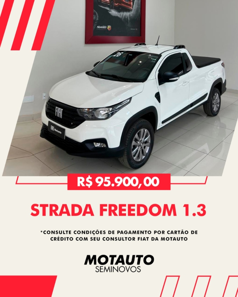strada freedon 1.3 manual com multimidia e camera de re0