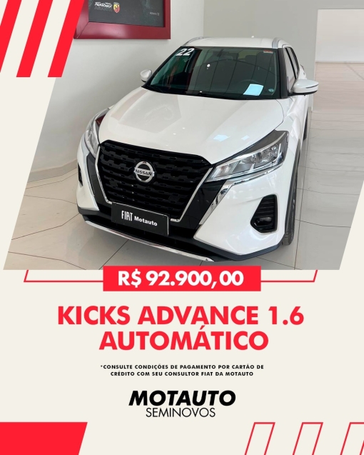 nissan kicks advance cvt ,1.6 em excelente estado de conservacao0