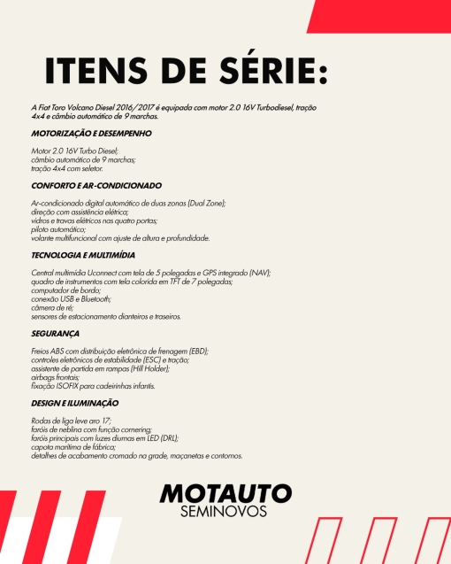toro volcano diesel 16/17 em excelente estado de coservacao7
