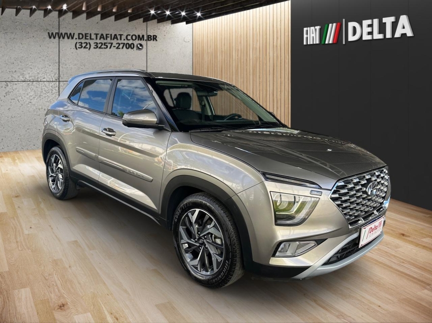 hyundai creta platinum 1.0 turbo 2023 n prata. hyundai creta platinum 1.0 turbo 2023 n prata.