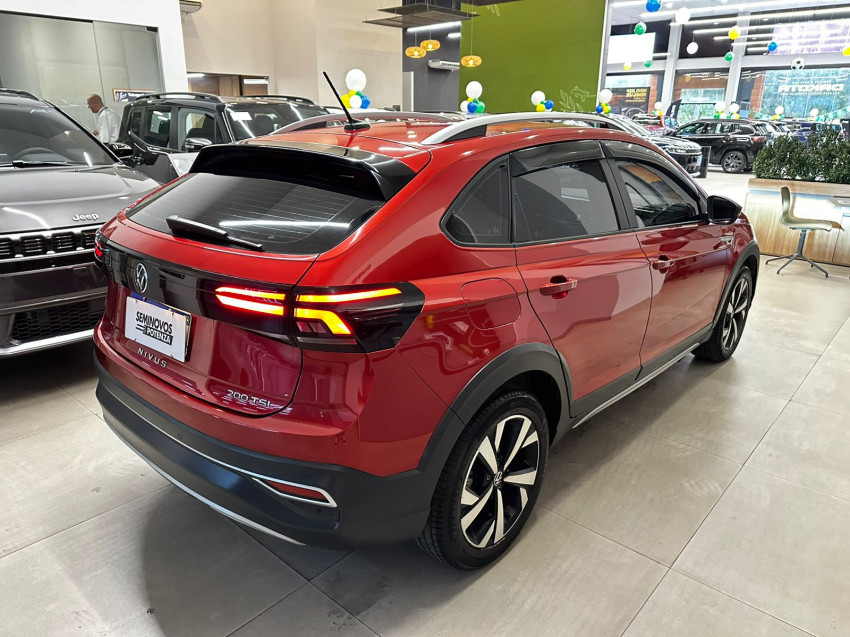 volkswagen nivus highline turbo 200 tsi revisado vermelho metalico automatico super novo3