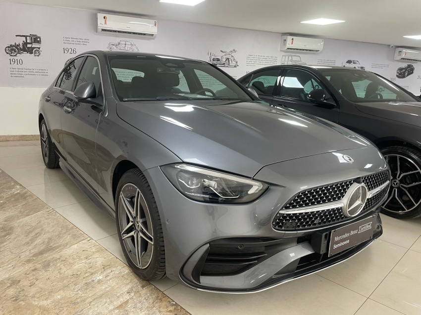 mercedes-benz c 200 1.5 eq boost hibrido amg line 9g-tronic gasolina 5p automatico 2024