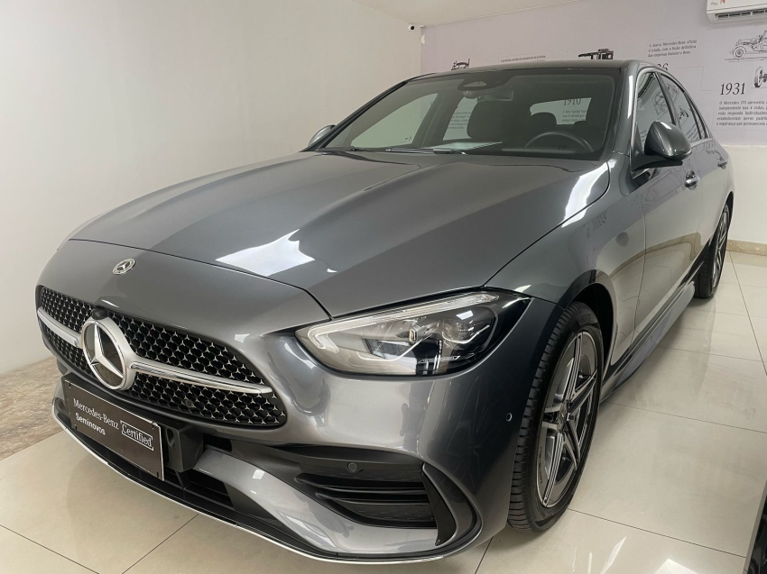 mercedes-benz c 200 1.5 eq boost hibrido amg line 9g-tronic gasolina 5p automatico 2024