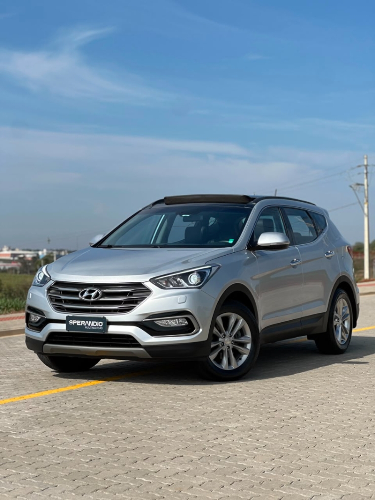 hyundai santa fe 3.3 v6 automatica 2018 b 7 lugares 4x4 completa0