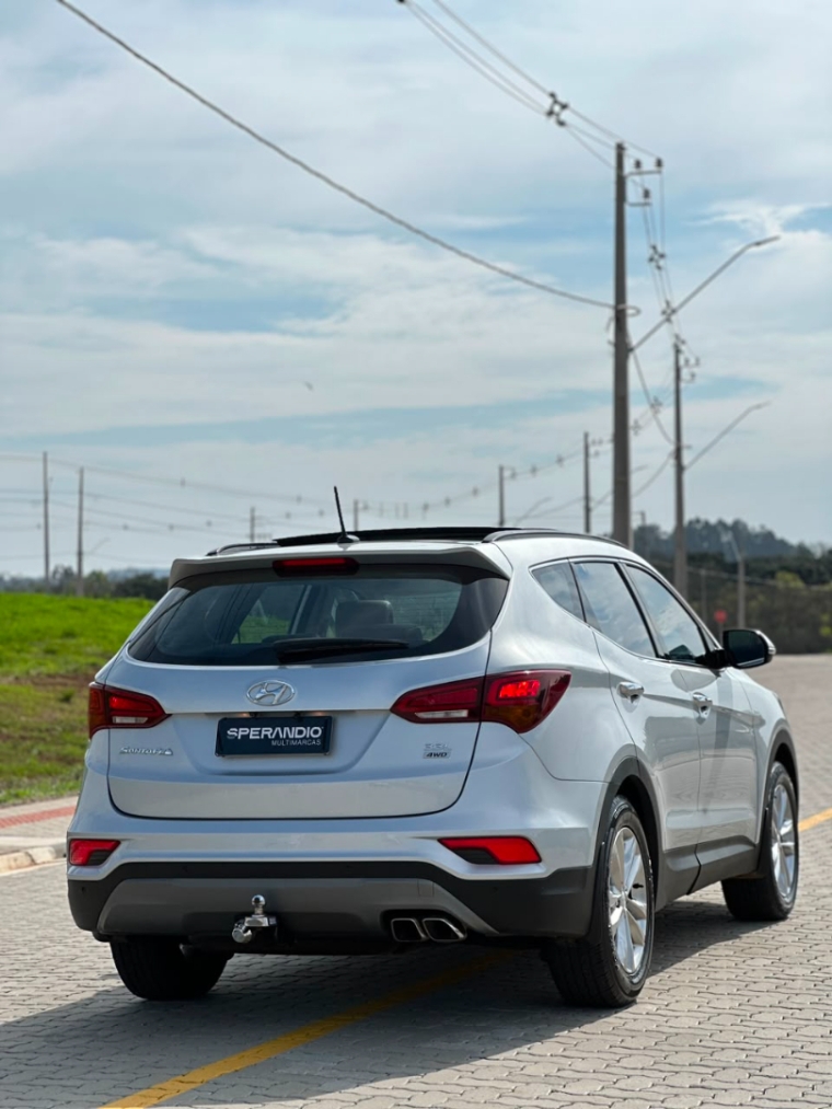 hyundai santa fe 3.3 v6 automatica 2018 b 7 lugares 4x4 completa4