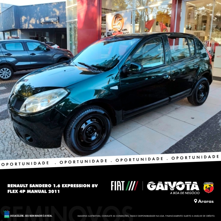 renault sandero 1.6 expression 8v flex 4p manual 2011 renault sandero 1.6 expression 8v flex 4p manual 2011