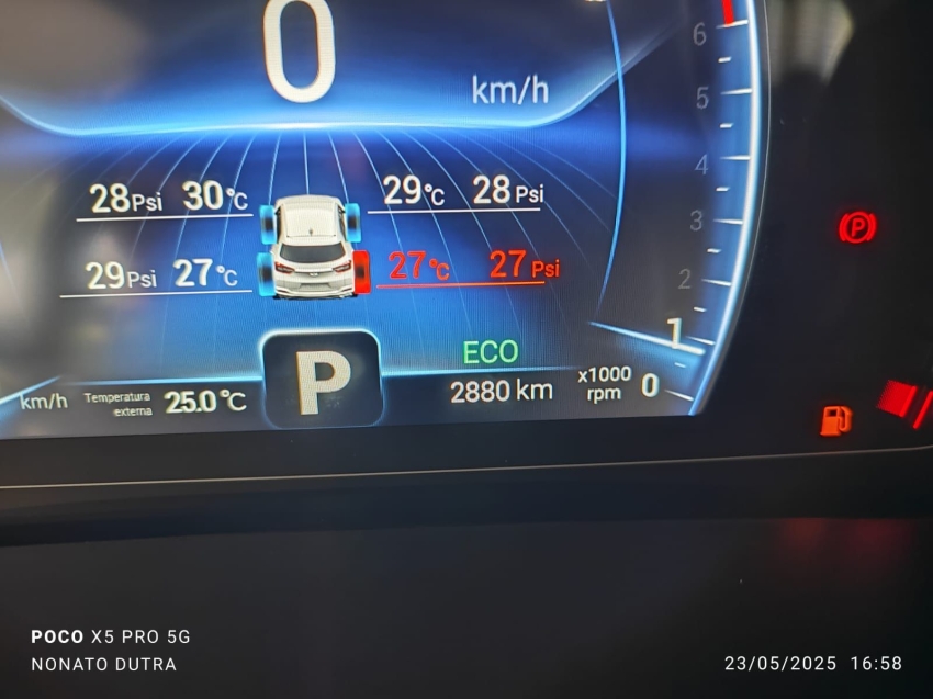 caoa chery/tiggo 5x pro 1.5 turbo flex. 2024 2025 com 2800 km sem detalhes