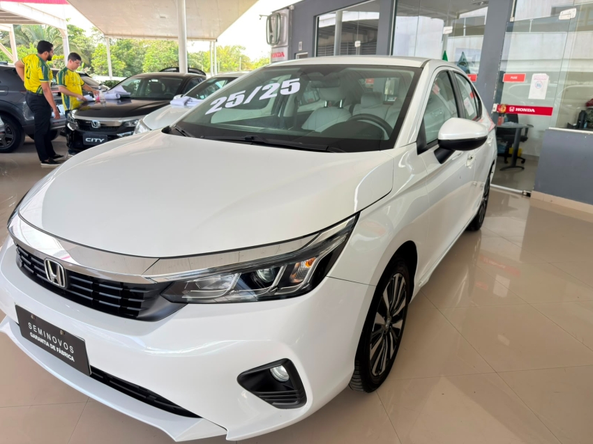 honda city ex 2025/2025 com banco de couro na cor ice apenas 19 mil km8