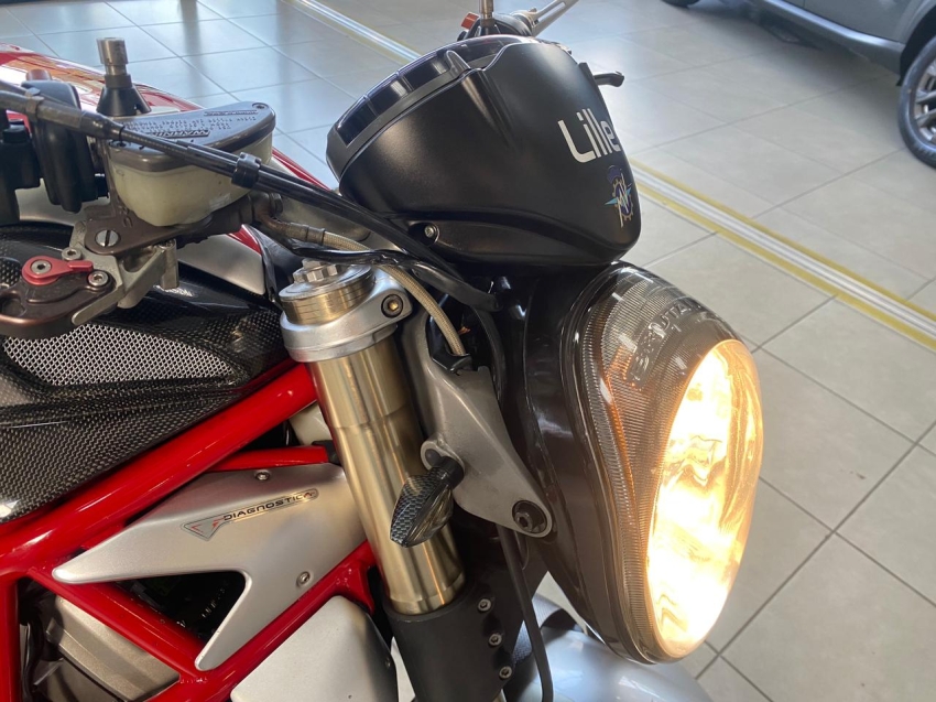 mv agusta f4 brutale 910s cinza - baixa km14