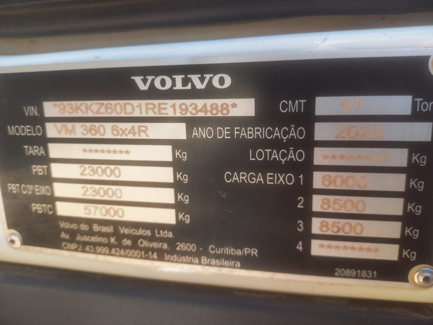 volvo vmx 360 6x4 2023/20248