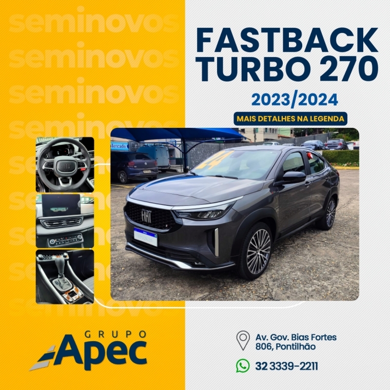 fiat fastback 1.3 turbo 270 flex limited edition at6 2024 fiat fastback 1.3 turbo 270 flex limited edition at6 2024