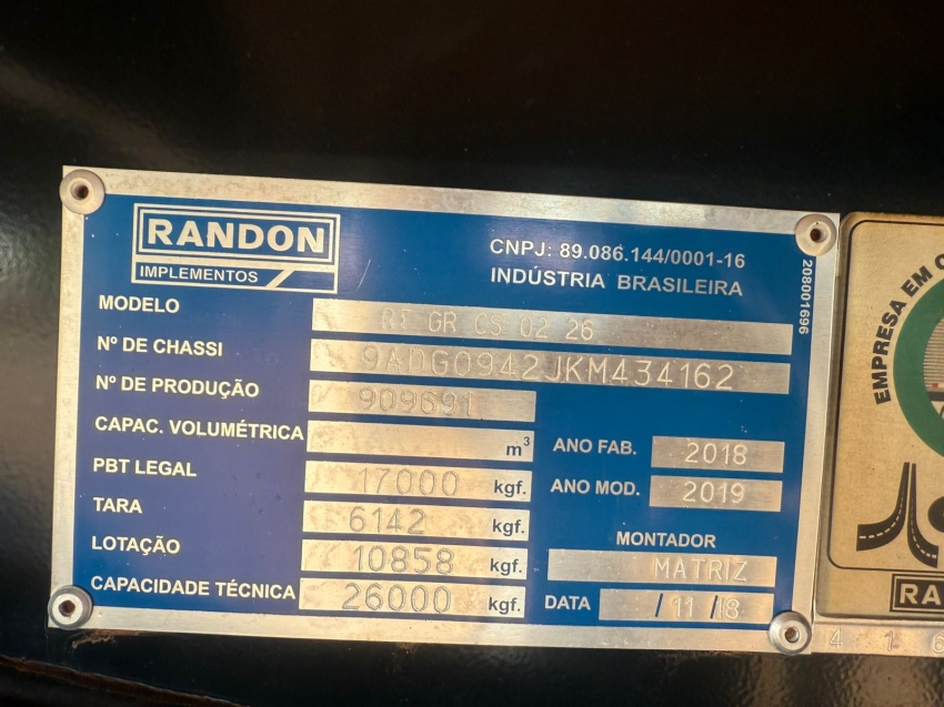randon rodotrem graneleiro - 2018/2019
